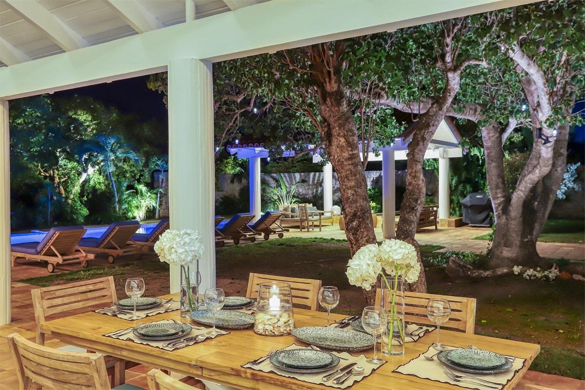 A louer villa 3 chambres Terres Basses Saint Martin_ Terrasse Nuit - 38